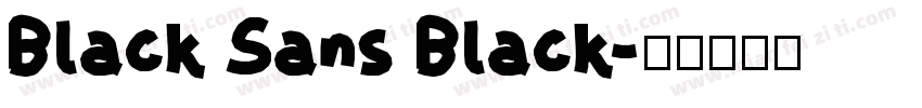 Black Sans Black字体转换